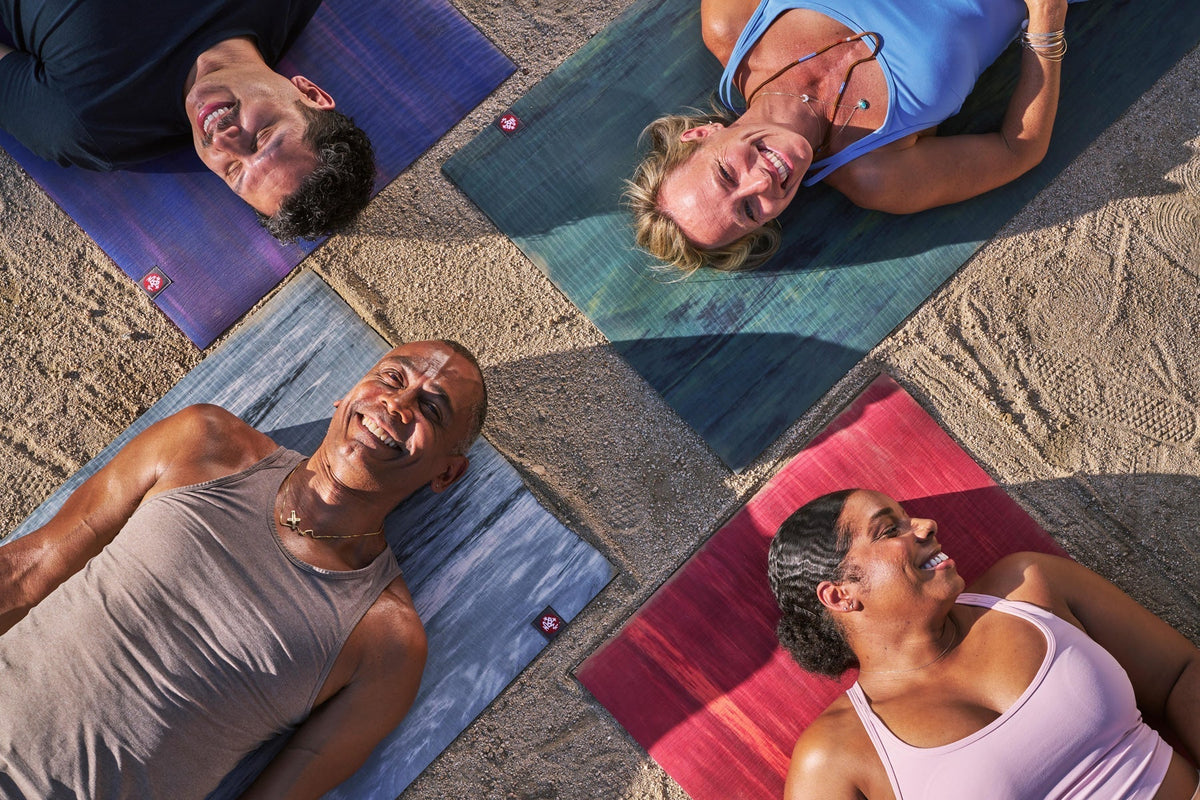 Manduka ekolite rubber mats at Yoga Republik Bali