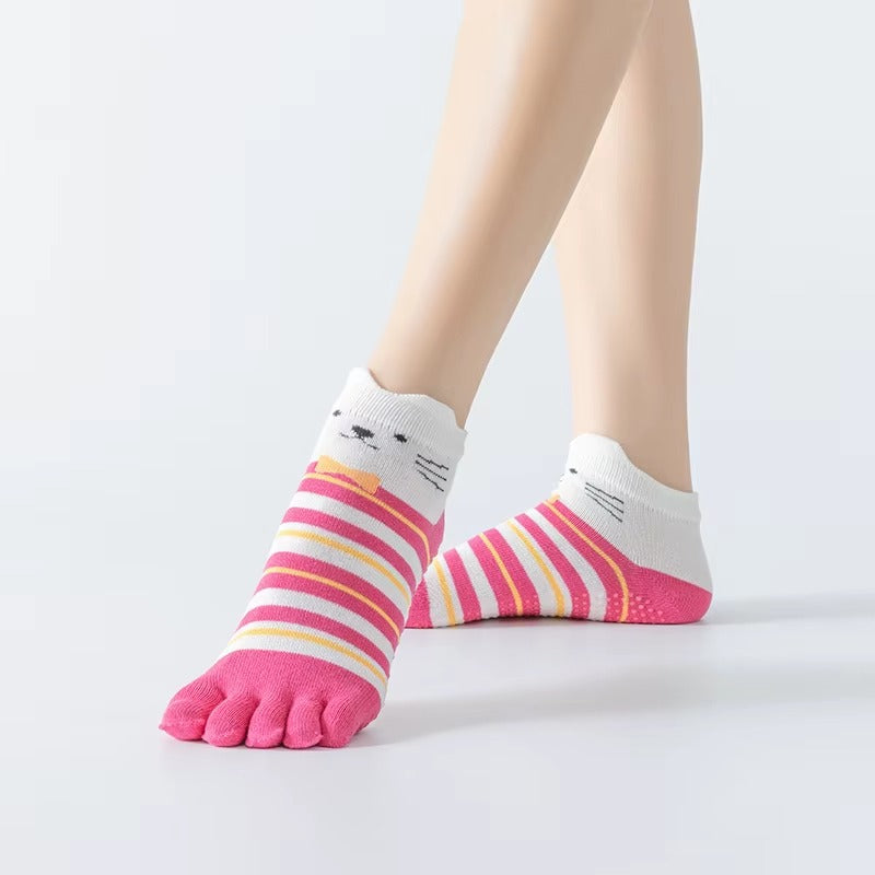 YR Cat Pilates Ankle Sock