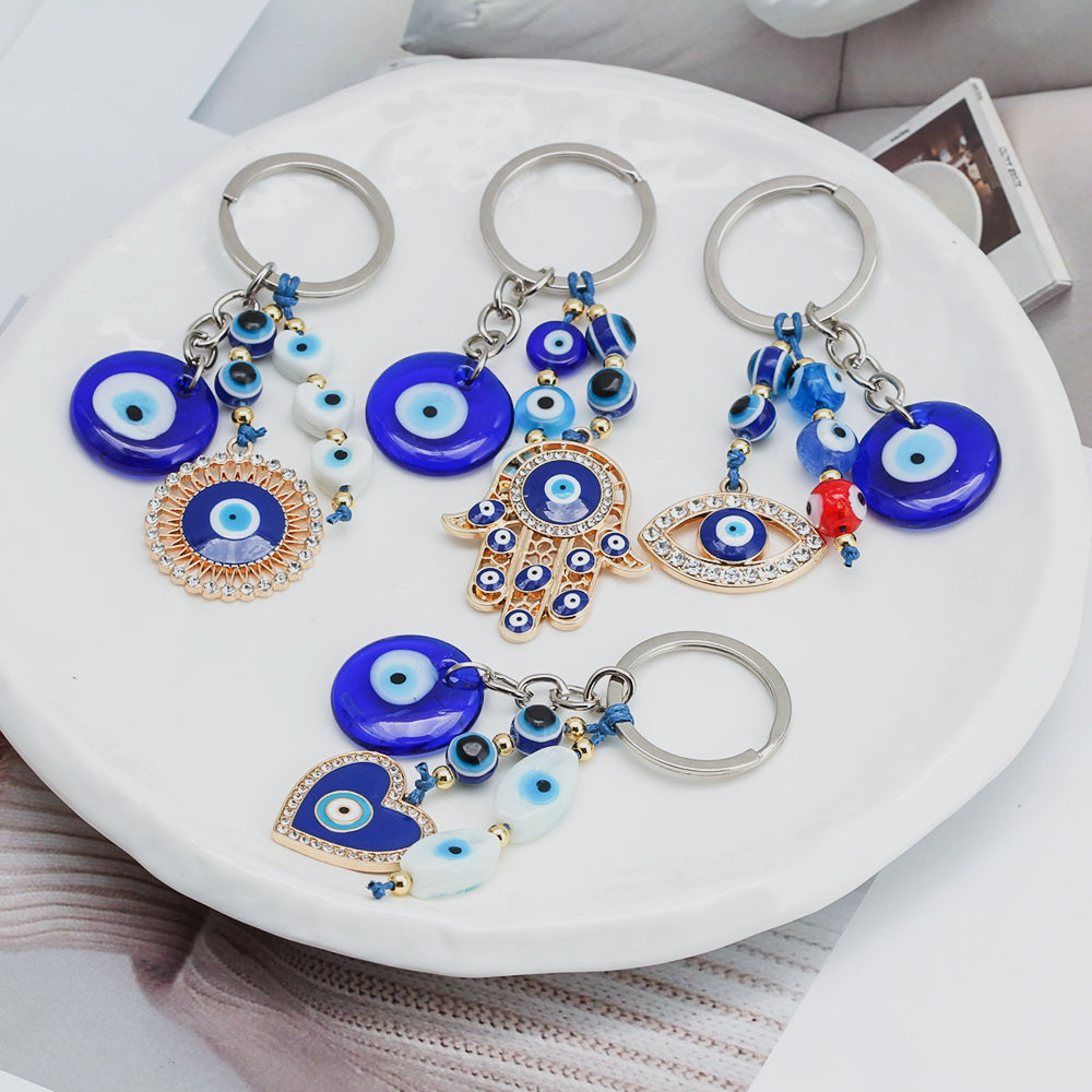See No Evil Turkish Evil Eye Keychains by Yoga Republik