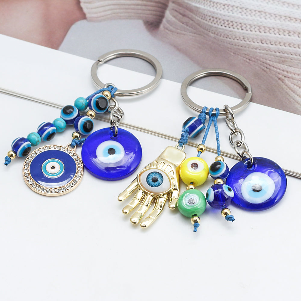 See No Evil Turkish Evil Eye Keychains by Yoga Republik