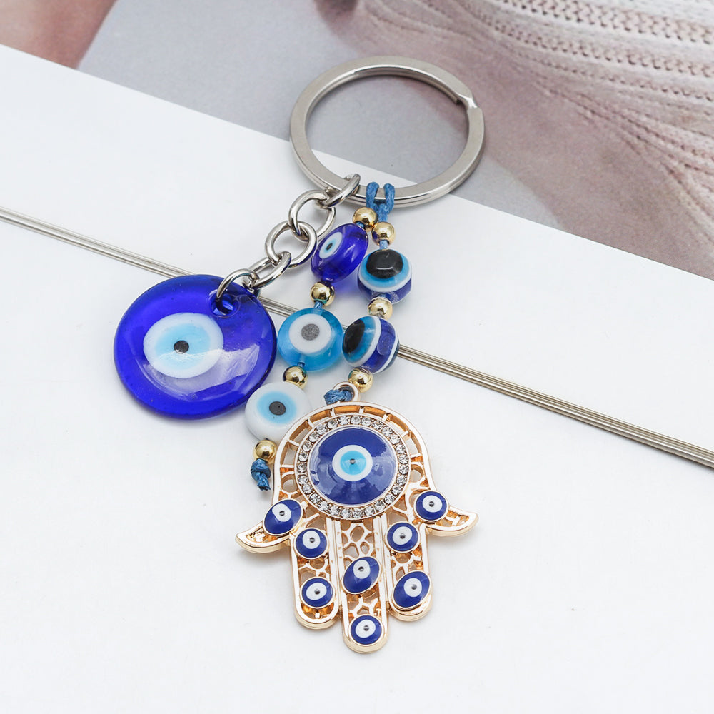 See No Evil Turkish Evil Eye Keychains by Yoga Republik