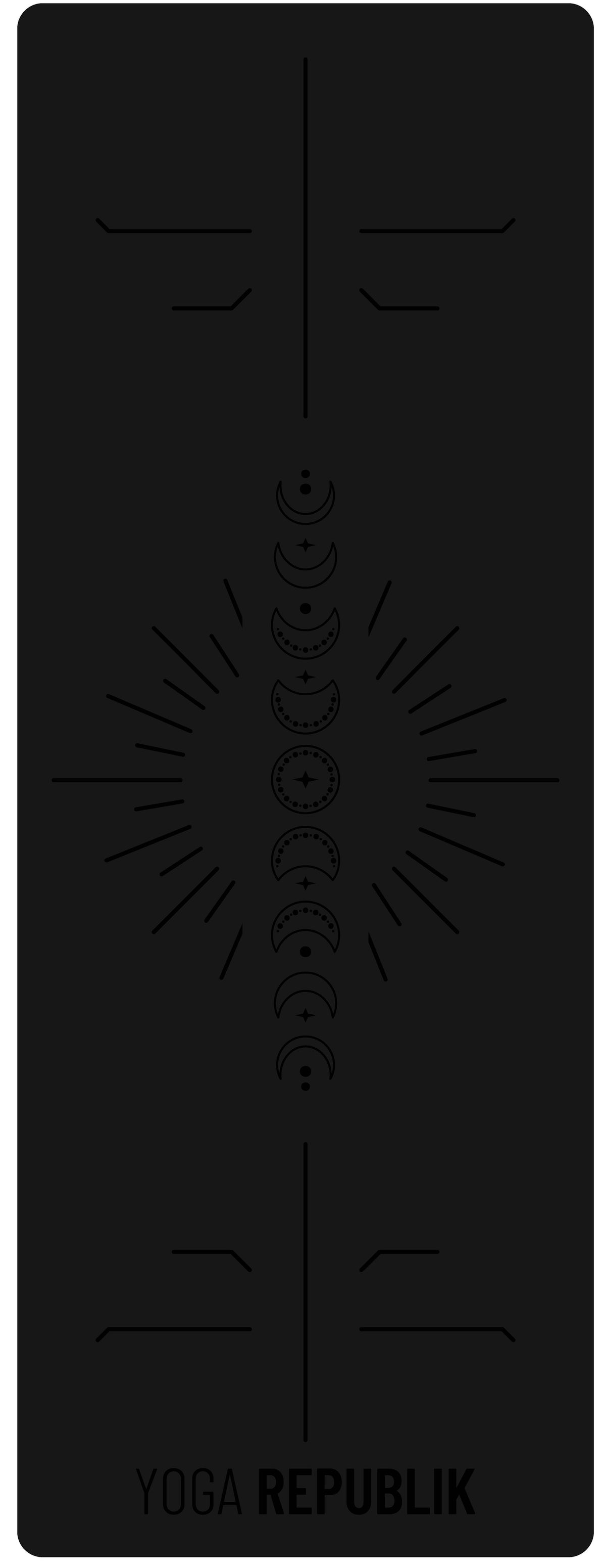 YR Mat 5mm PU Rubber - Moon Cycle