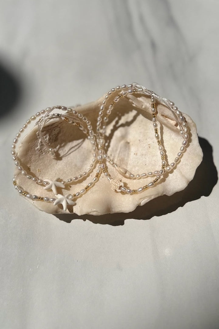 Mutiara Freshwater Pearl Turtle Bracelets