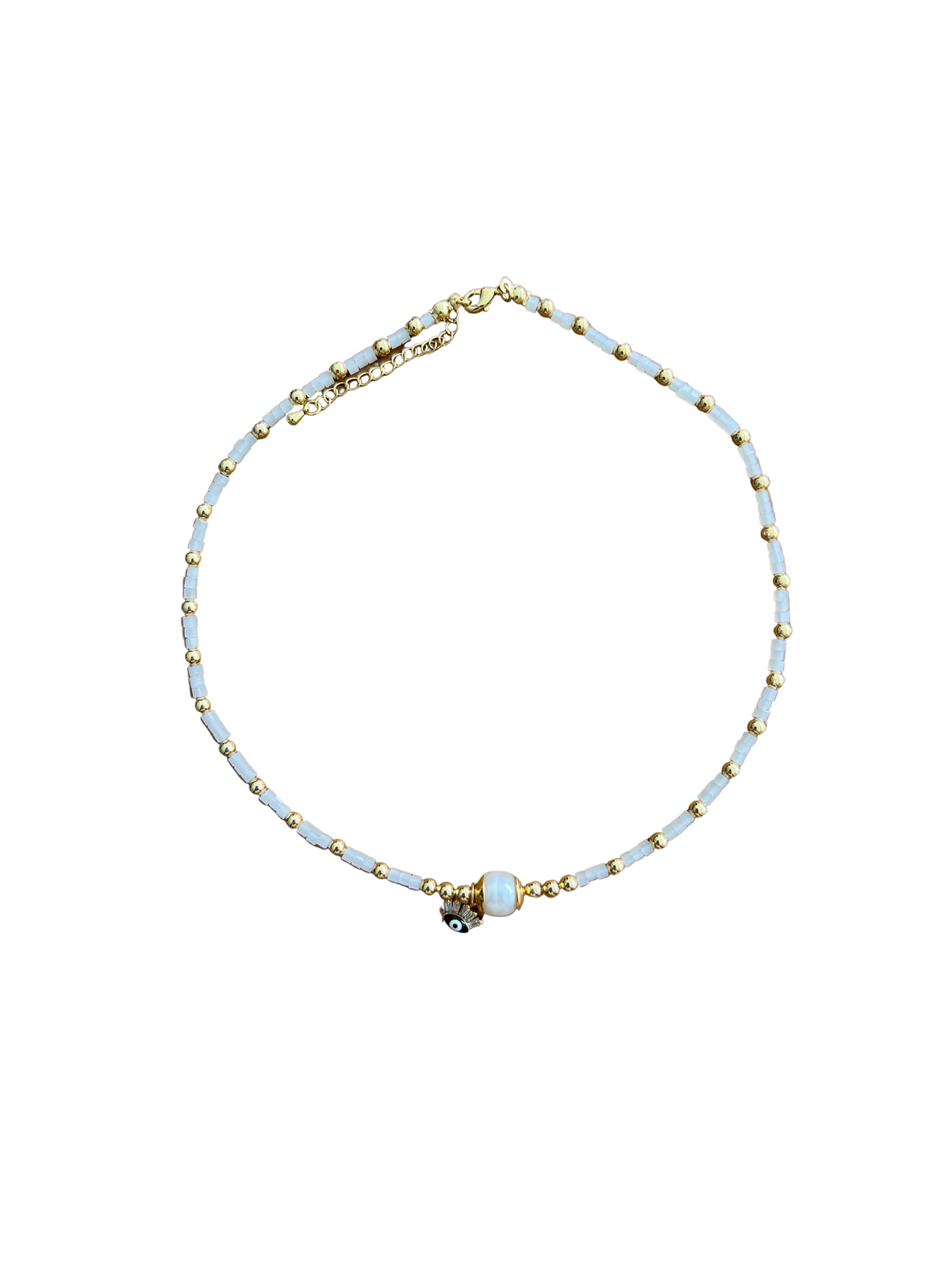 See No Evil Cube Crystal Choker spiritual necklace at Yoga Republik Canggu Bali