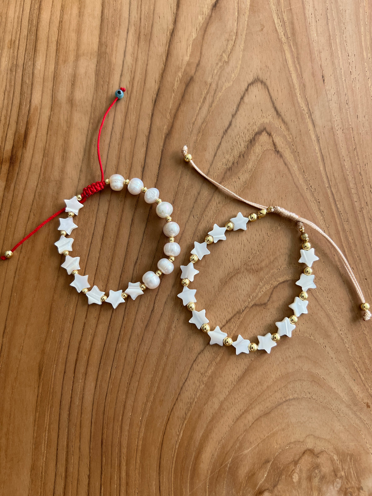 See No Evil star freshwater pearl bracelets spiritual jewelry at Yoga Republik Bali