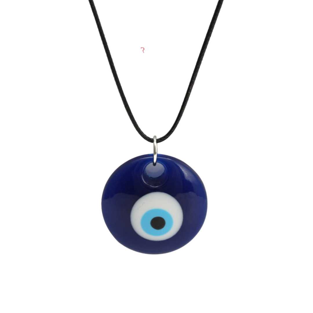 See No Evil Eye Round Pendant Necklace by Yoga Republik