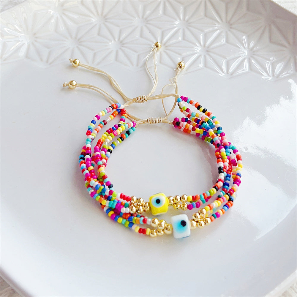 See No Evil Seed Beads Boho Style Bracelets by Yoga Republik