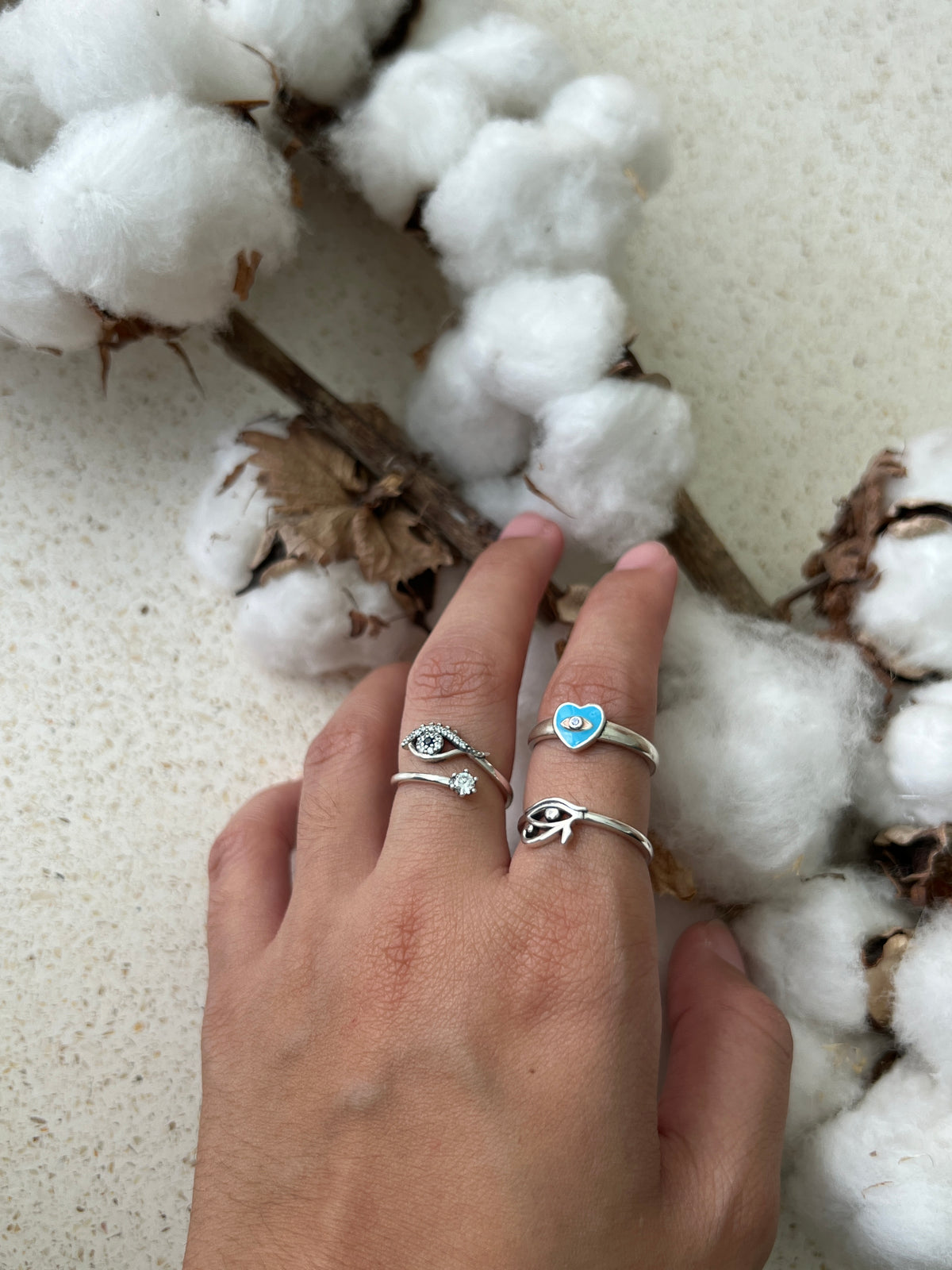 See No Evil adjustable silver ring spiritual jewelry at Yoga Republik Canggu Bali