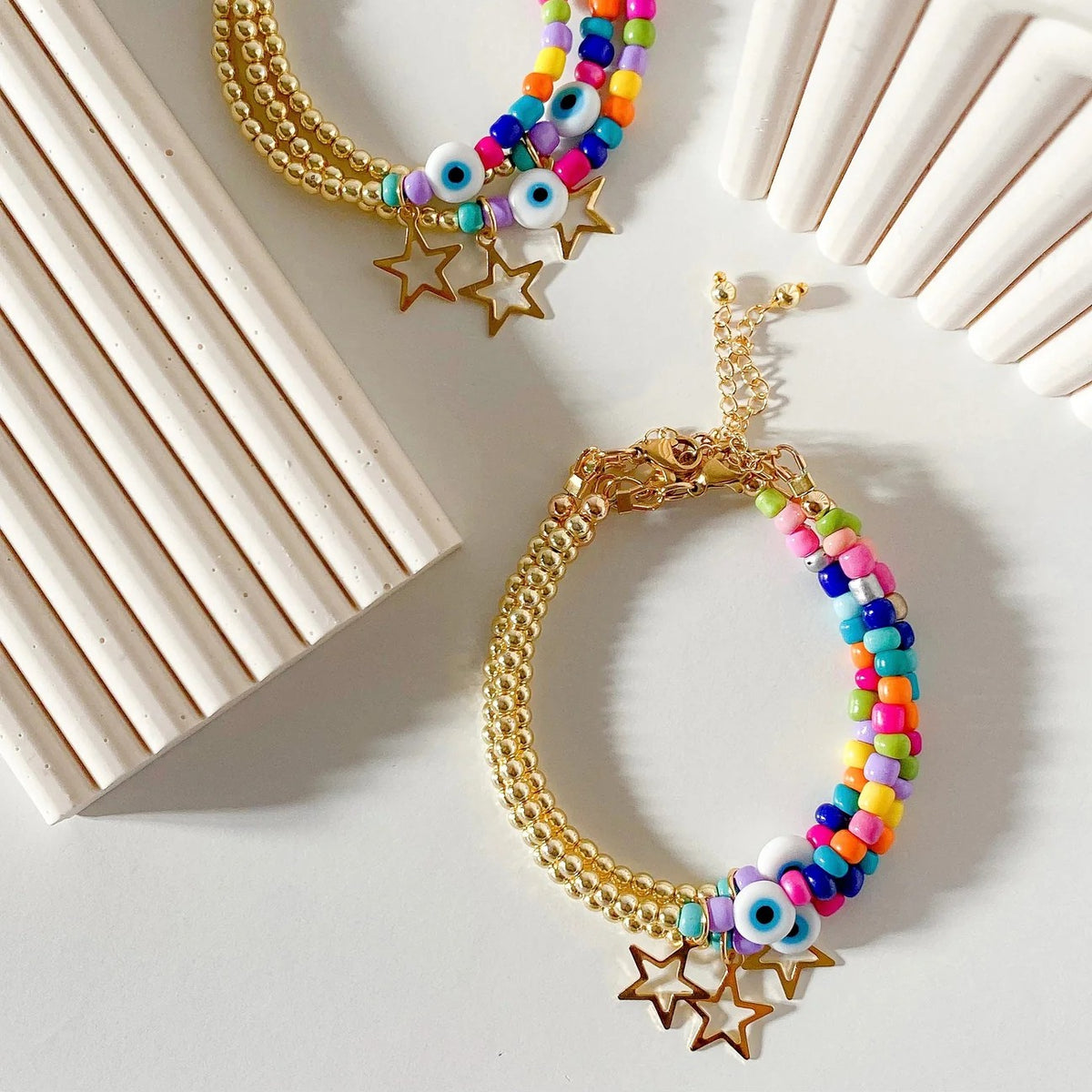 See No Evil star charm bohemian style bracelets at Yoga Republik Canggu Bali