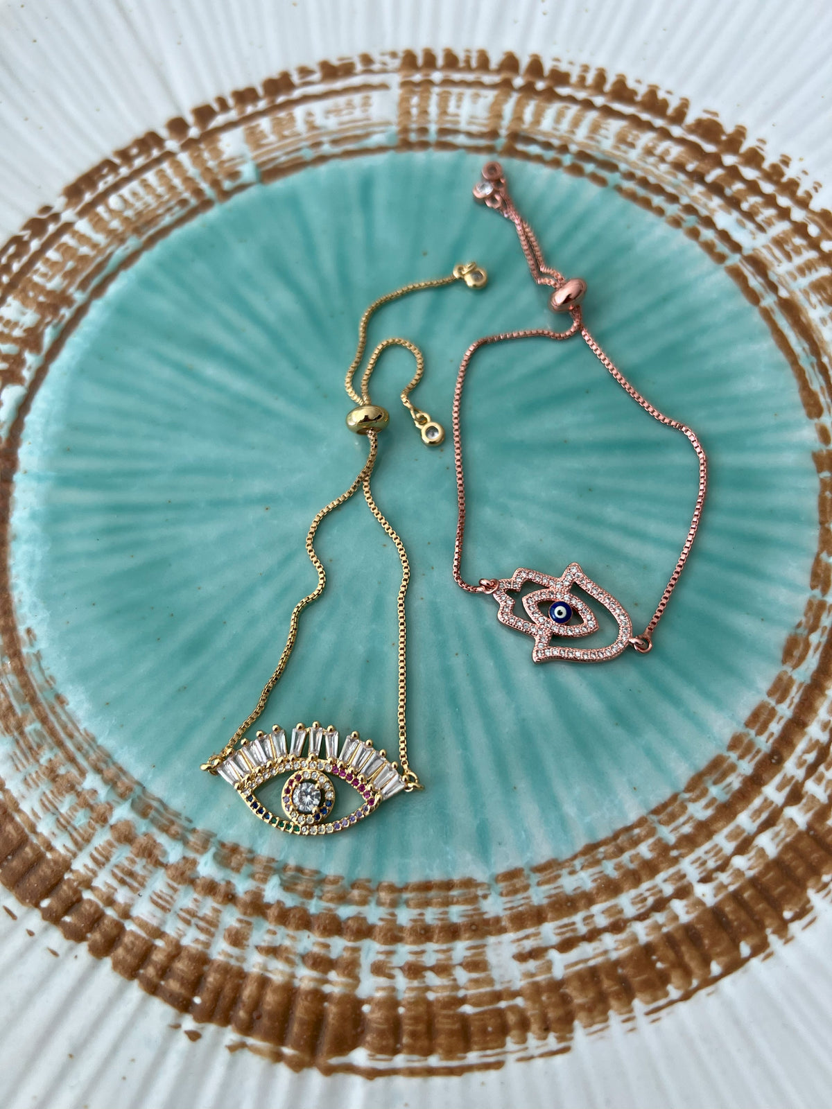 See No Evil Turkish evil eye charm bracelets spiritual jewelry at Yoga Republik Bali