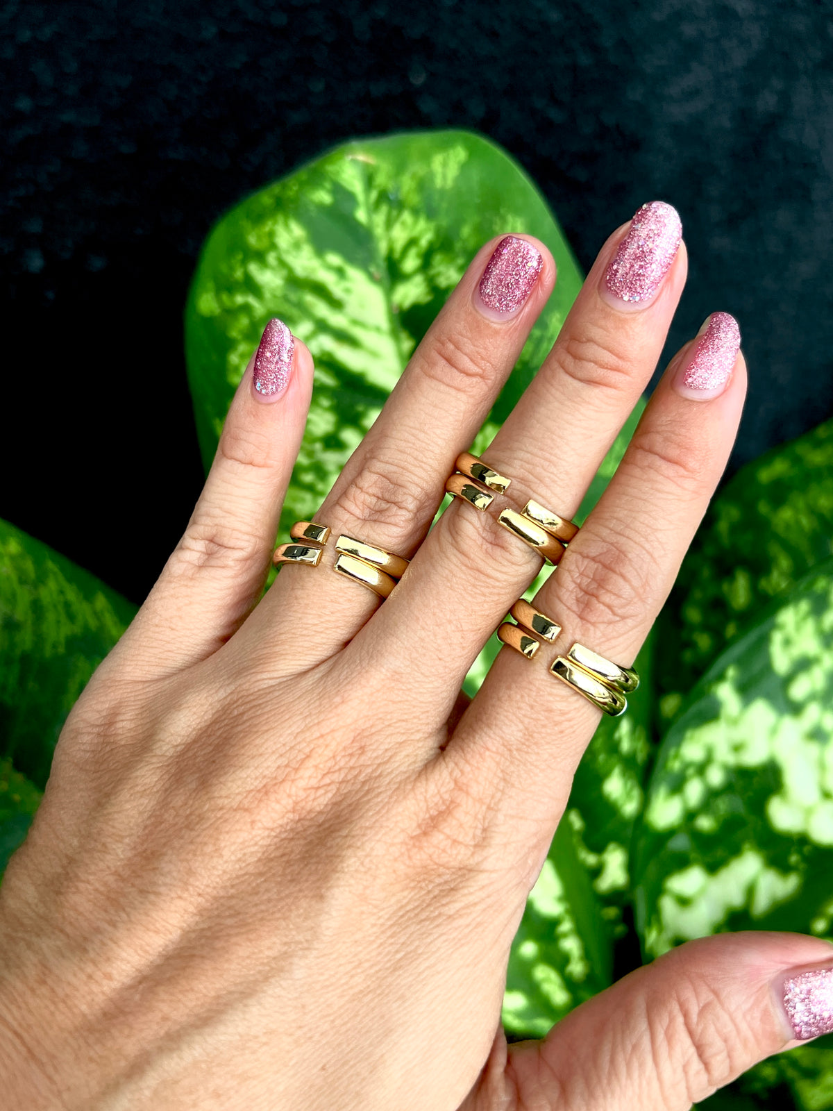 See No Evil rainbow cubic zirconia enamel ring at Yoga Republik Canggu Bali