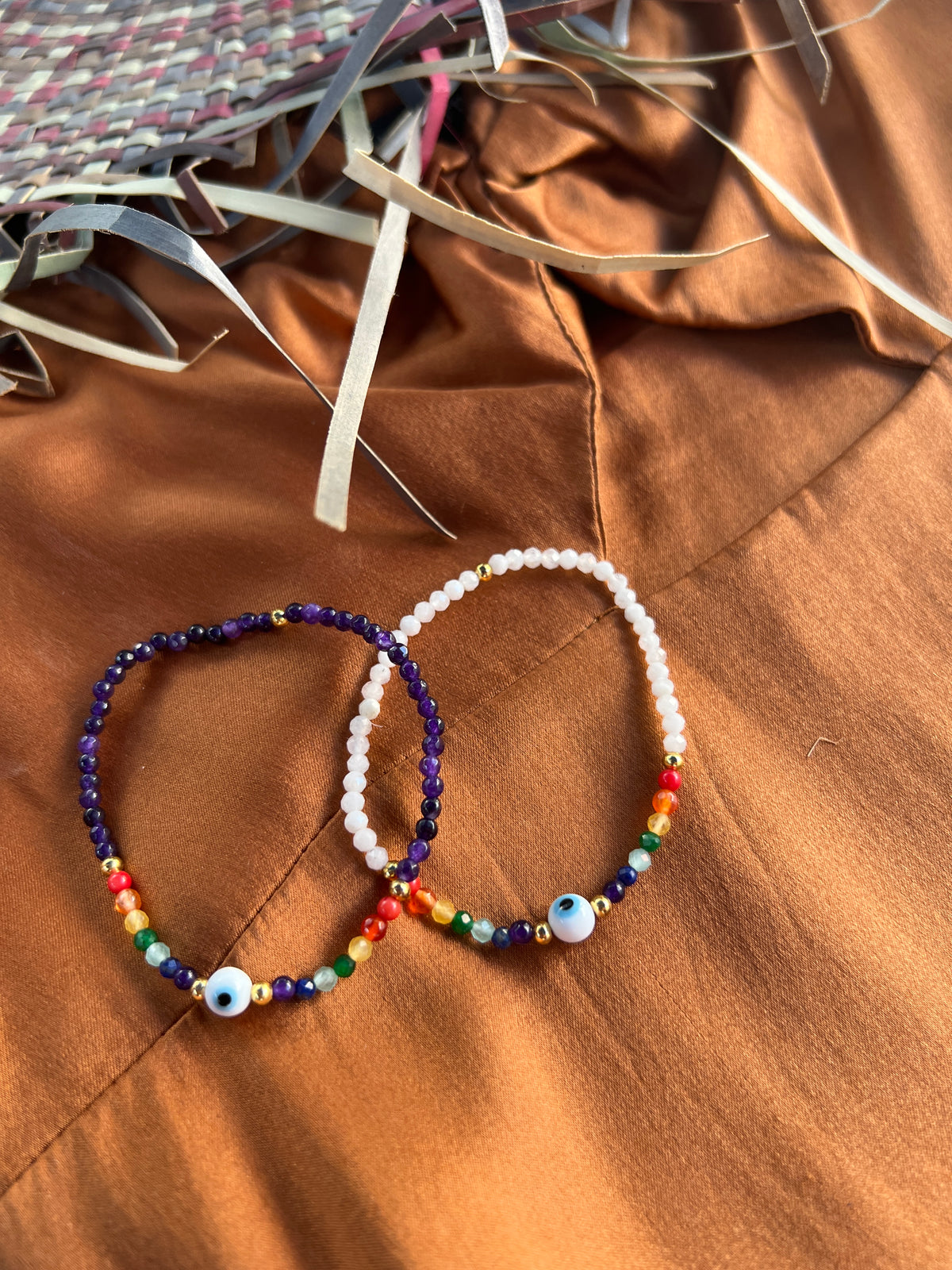 See No Evil 7 Chakras gemstone bracelets spiritual jewelry at Yoga Republik Bali