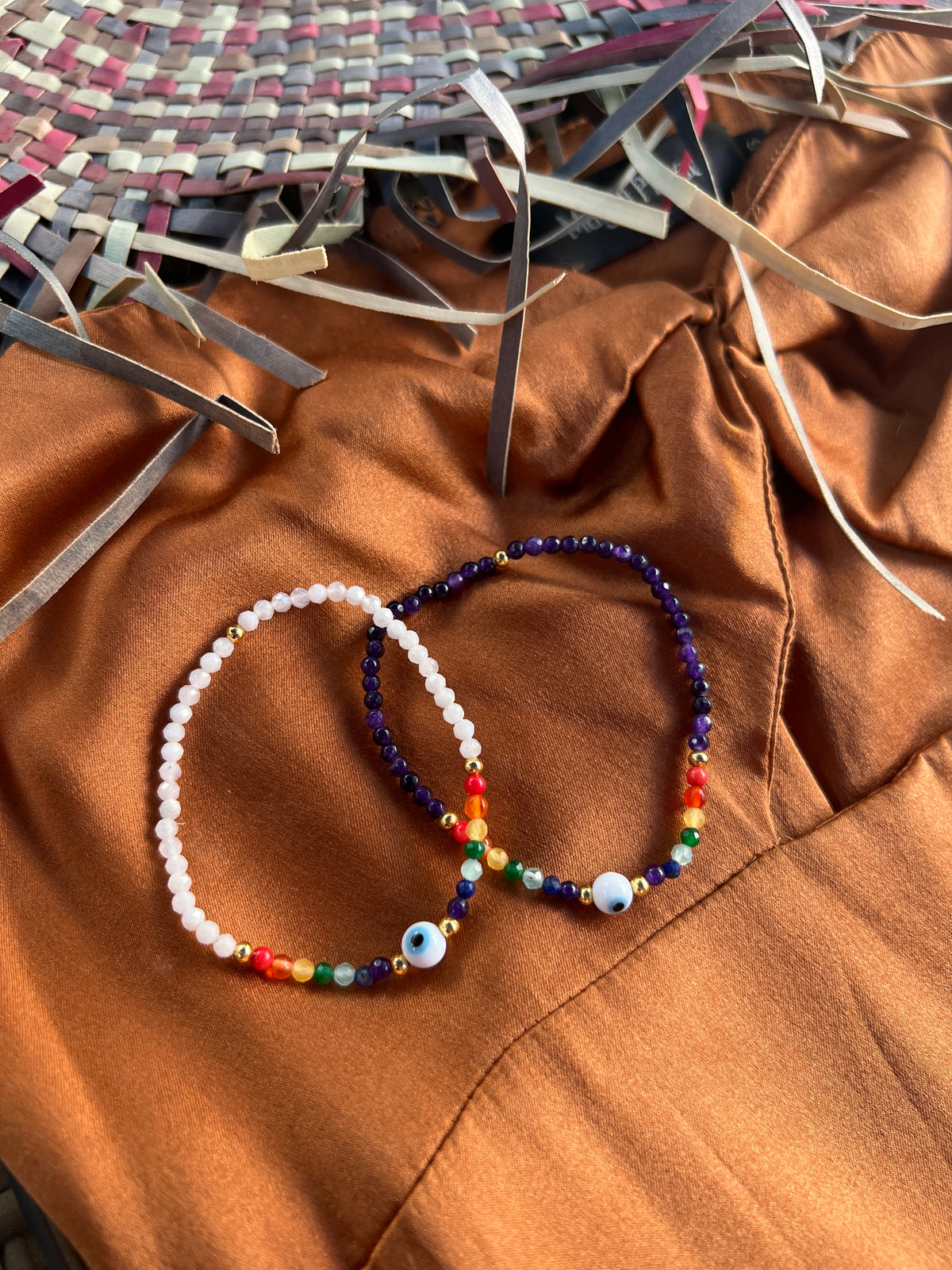 See No Evil 7 Chakras gemstone bracelets spiritual jewelry at Yoga Republik Bali