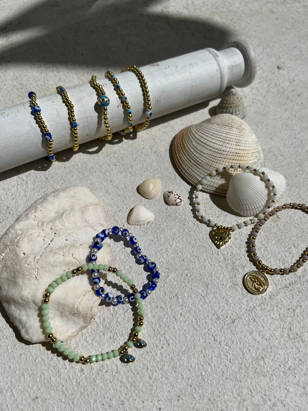 See No Evil Beaded Bracelets with Charm