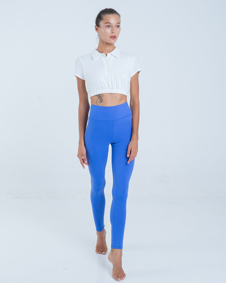 Spiritual Gangster SMALL Sg Varsity Essential High-Waist Legging - Bluebell