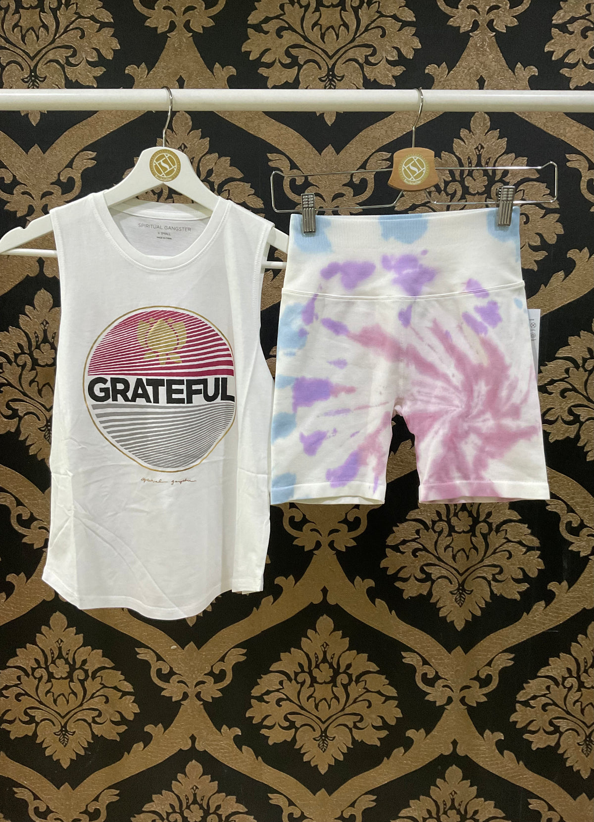 Spiritual Gangster XS Grateful Muscle Tank - Stardust
