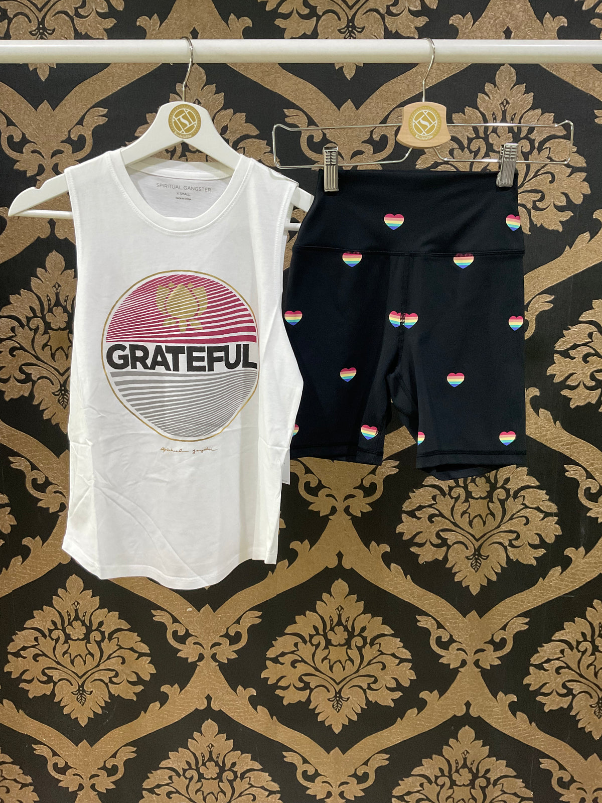 Spiritual Gangster XS Grateful Muscle Tank - Stardust