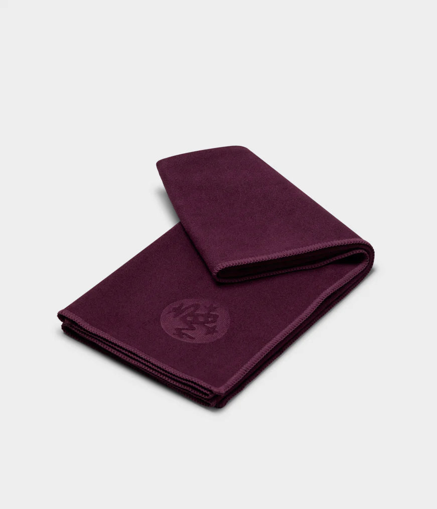 Manduka eQua hand yoga towel acai purple at Yoga Republik authorized reseller Canggu Bali