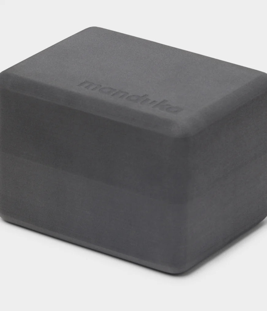 Manduka Recycled Foam Yoga Mini Block - Thunder