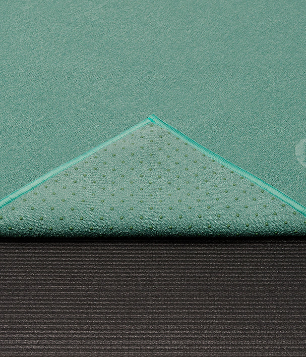 Manduka Yogitoes yoga mat towel wasabi green at Yoga Republik authorized reseller Bali
