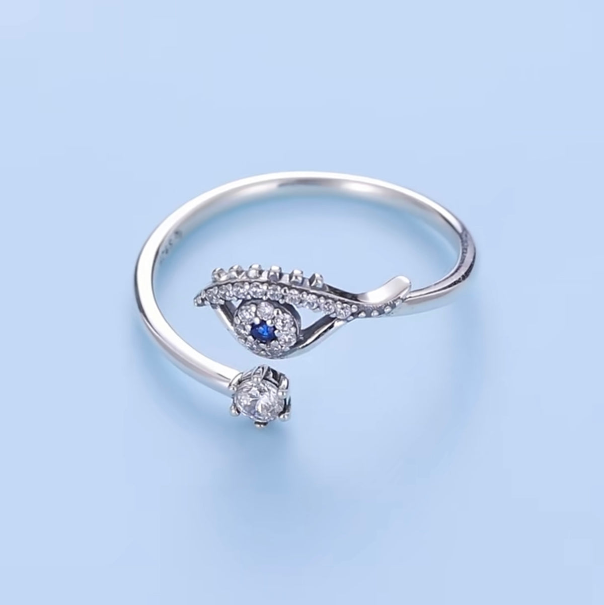 See No Evil adjustable silver ring spiritual jewelry at Yoga Republik Canggu Bali