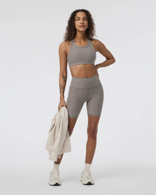 Vuori XS Elevation Racer Bra - Cobblestone Heather