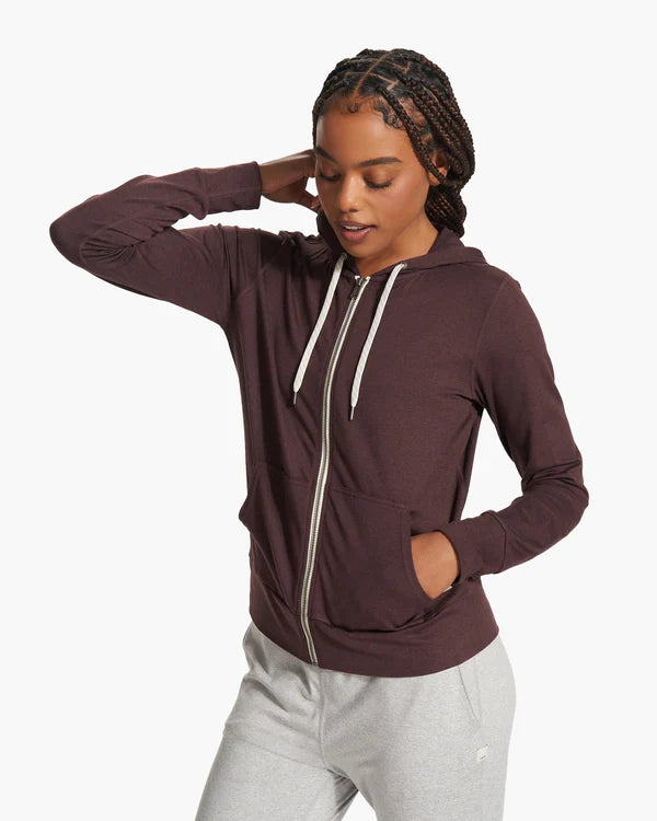 Vuori Halo Performance Hoodie mahogany heather at Yoga Republik Bali