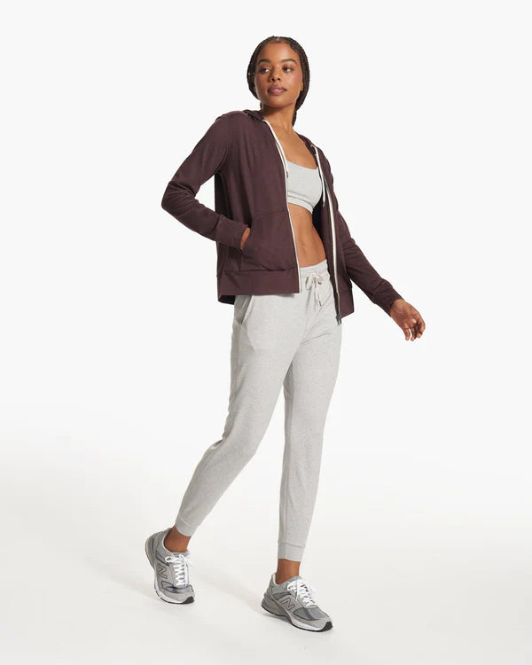 Vuori Halo Performance Hoodie mahogany heather at Yoga Republik Bali