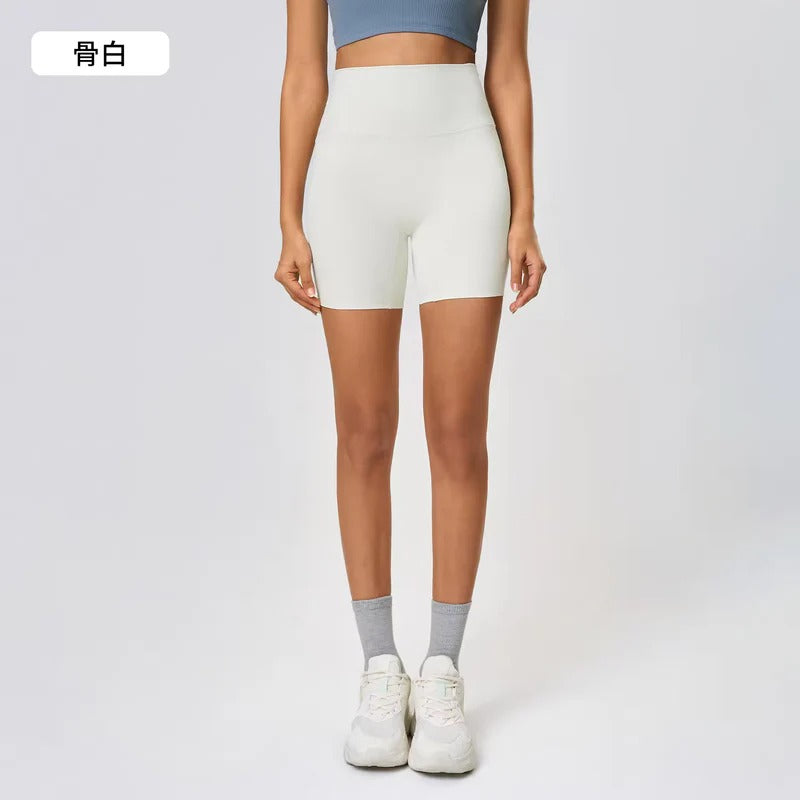 YR Honey Short ivory White women's activewear shorts at Yoga Republik Bali Indonesia