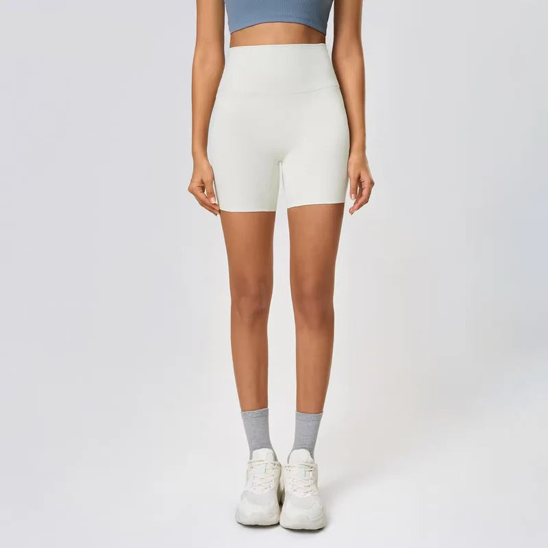 YR Honey Short ivory White women's activewear shorts at Yoga Republik Bali Indonesia