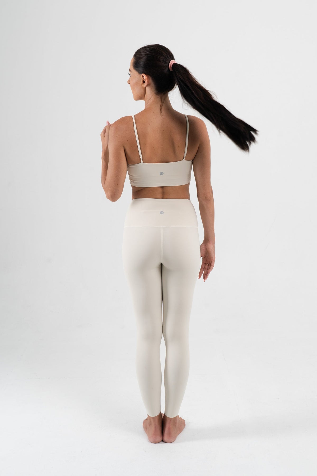 YR Krista Bra Legging Set Ivory matching activewear at Yoga Republik Bali