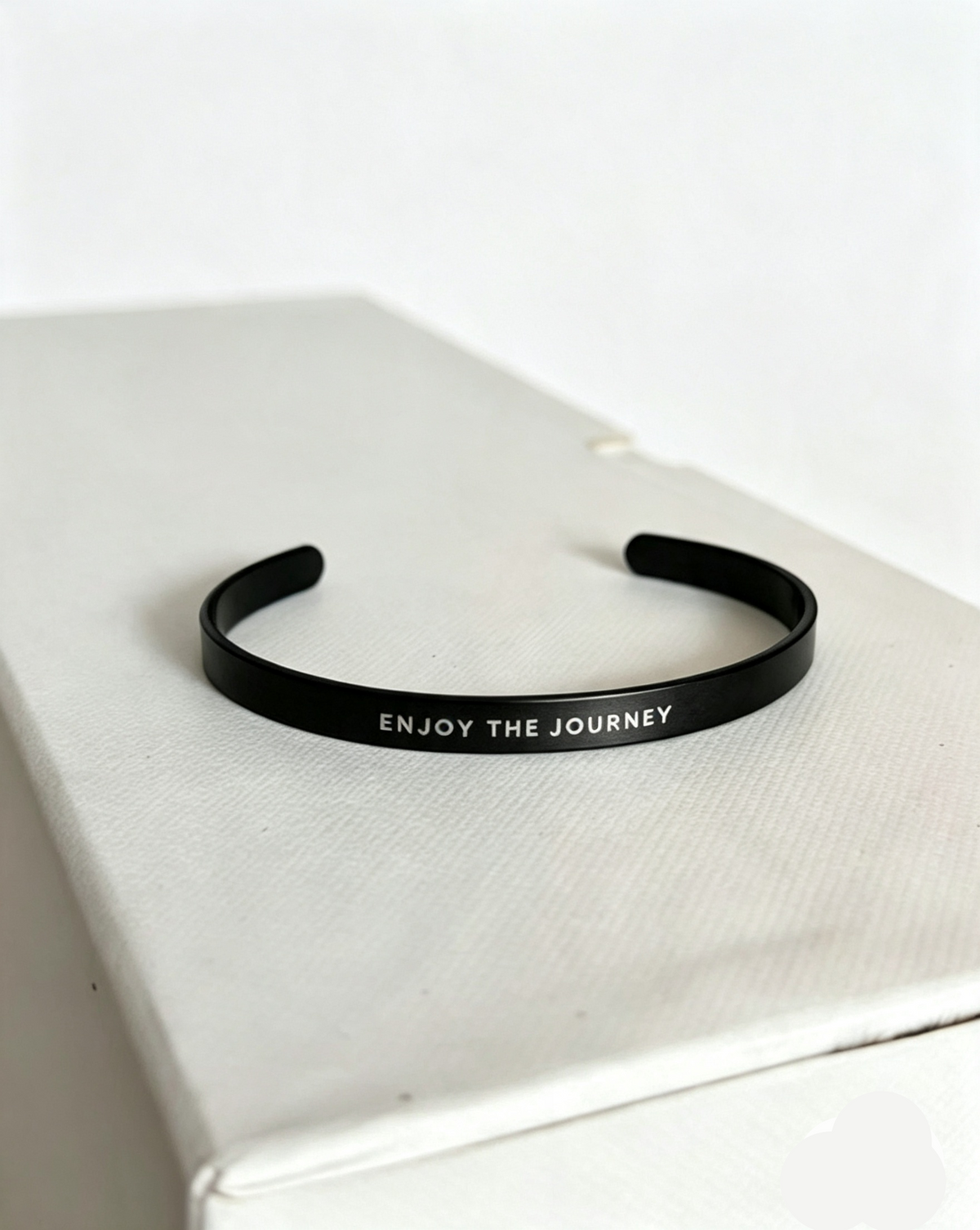 YR Mantra Bracelet " Enjoy The Journey " Black Motivational bracelet from Yoga Republik Bali Indonesia