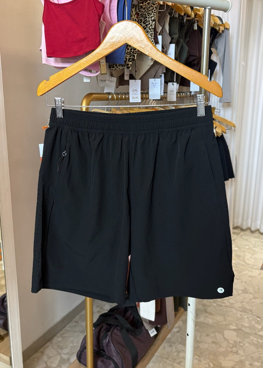 YR Men's Byron Short black Breathable gym shorts at Yoga Republik Bali Indonesia