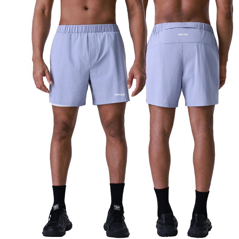 YR Men's Randy Short Blue Activewear gym shorts at Yoga Republik Bali Indonesia
