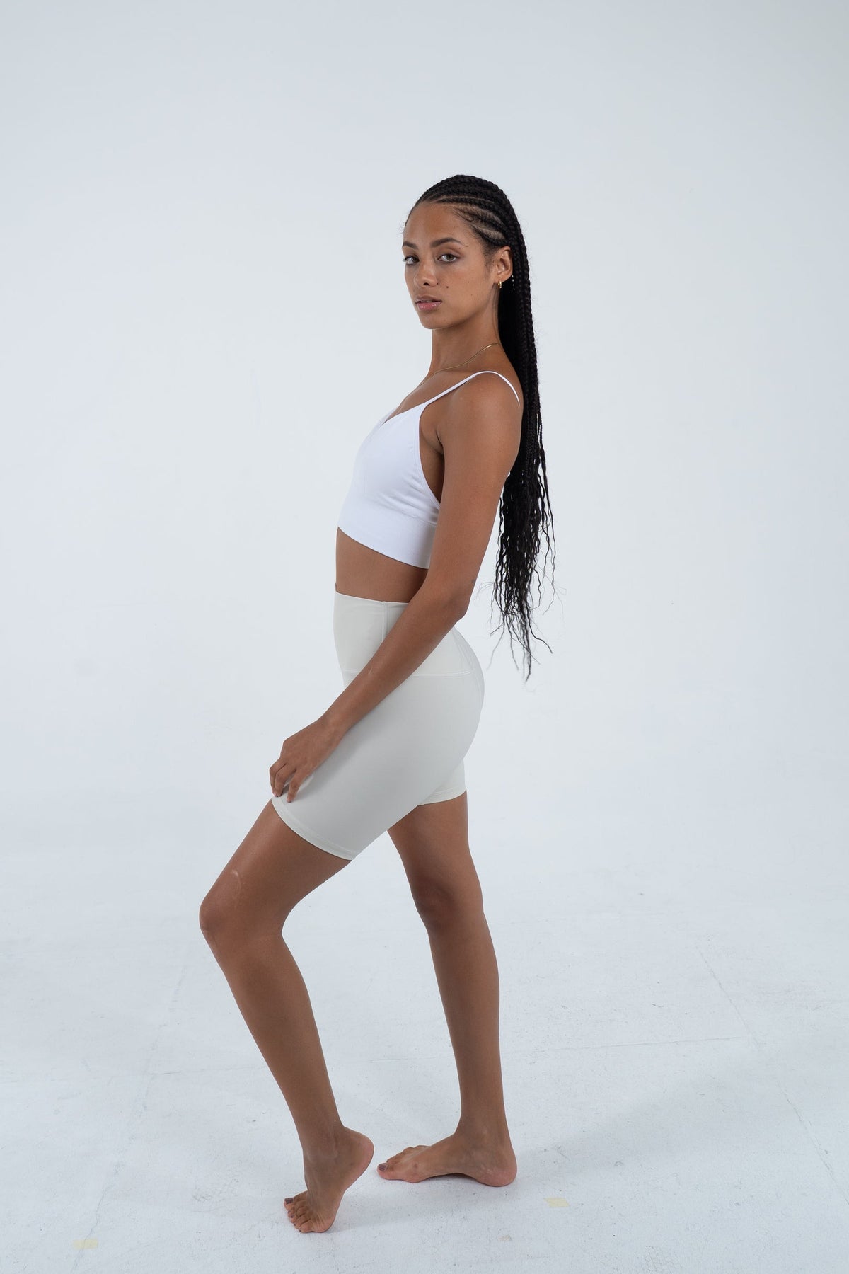 YR Sia Delight Bra white women's activewear sports bra bali indonesia