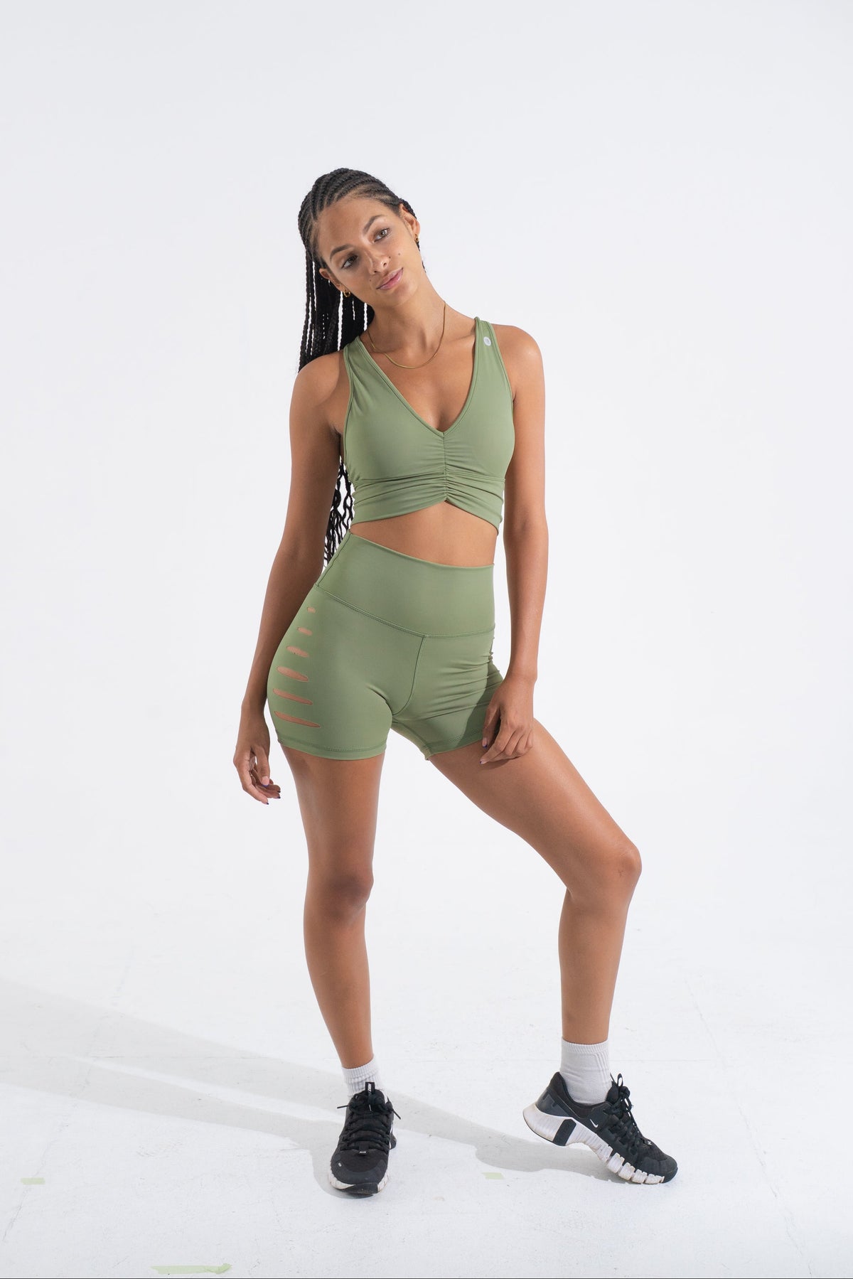 YR Unity Bra olive green gym wear bra bali indonesia