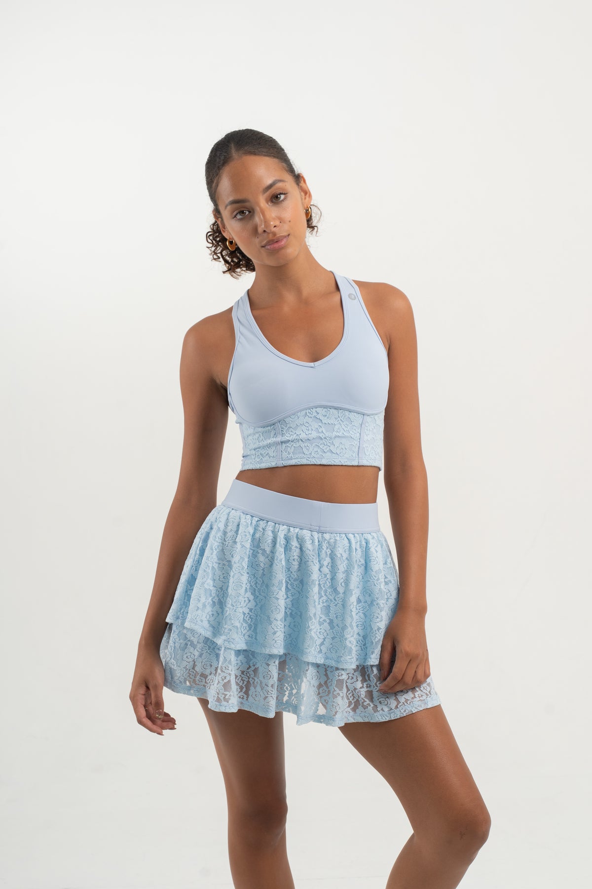 YR Xia Lace One Set - Baby Blue