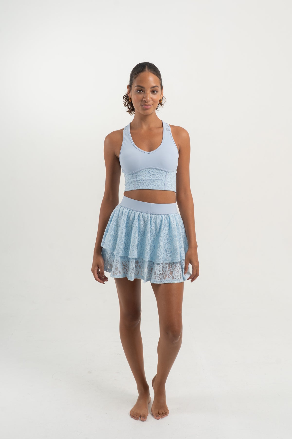 YR Xia Lace One Set - Baby Blue