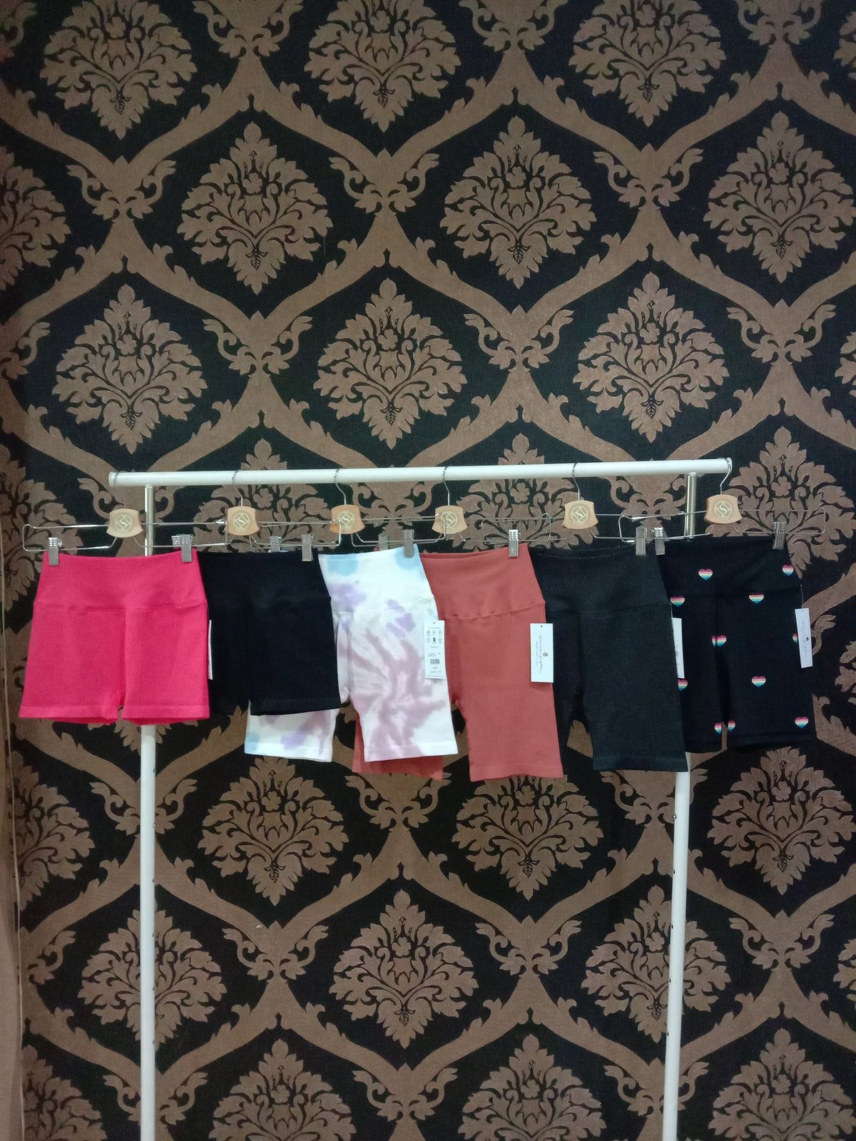 Spiritual Gangster Intent High-Waist Biker Short - Summer Heart Print