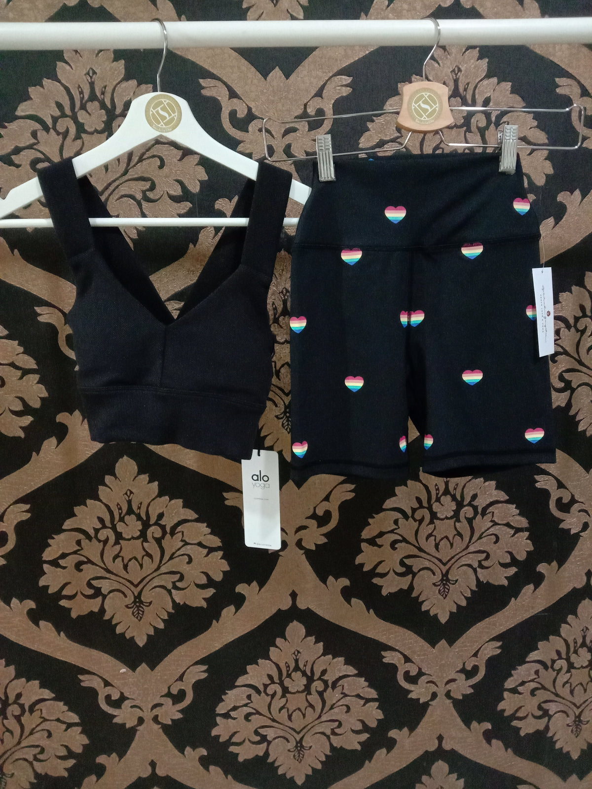 Spiritual Gangster Intent High-Waist Biker Short - Summer Heart Print