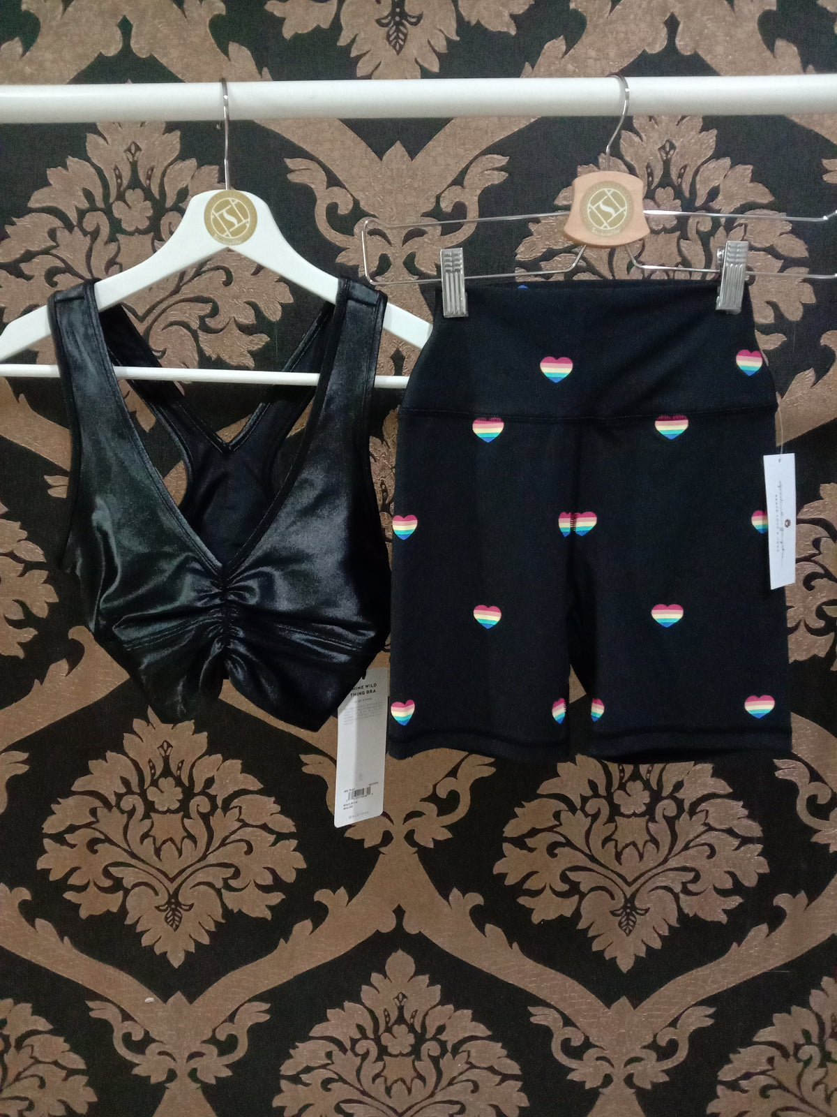 Spiritual Gangster Intent High-Waist Biker Short - Summer Heart Print