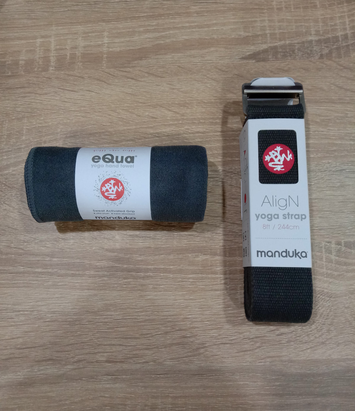 Manduka eQua hand yoga towel thunder grey at Yoga Republik authorized reseller Bali
