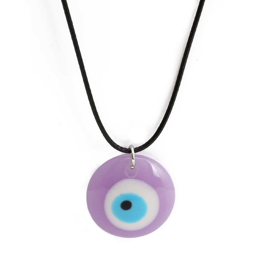 See No Evil Eye Round Pendant Necklace by Yoga Republik
