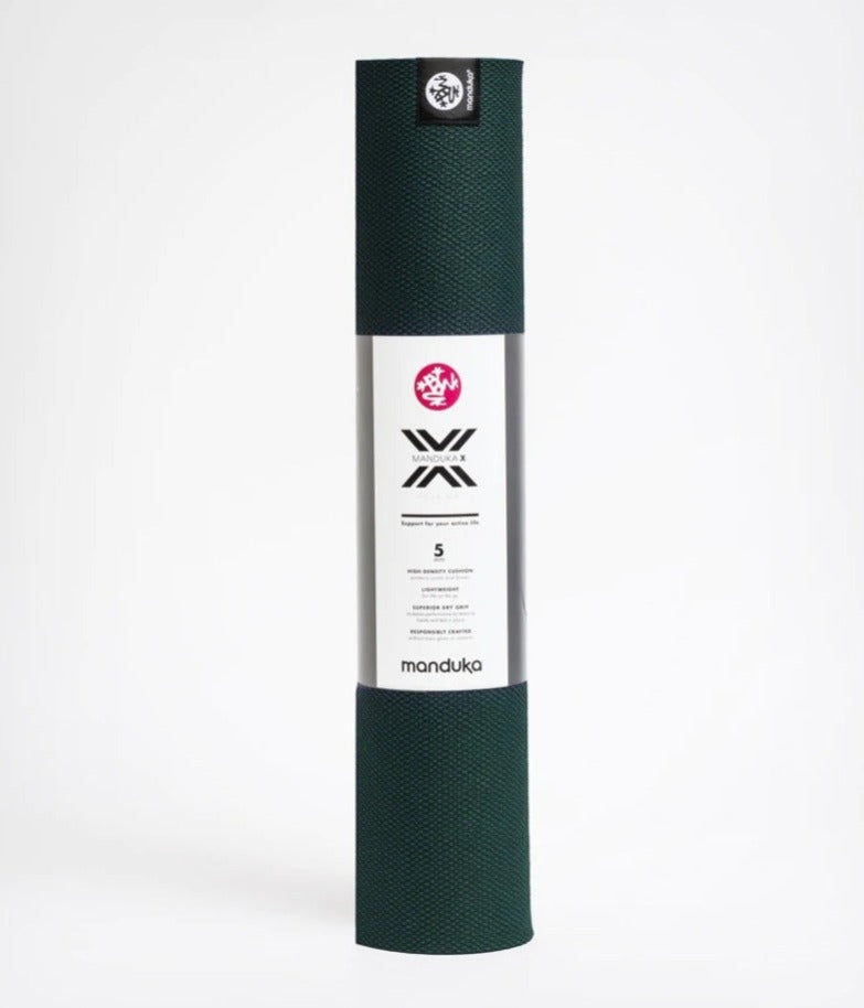 Manduka X yoga mat 5mm thrive green at Yoga Republik authorized reseller Canggu Bali