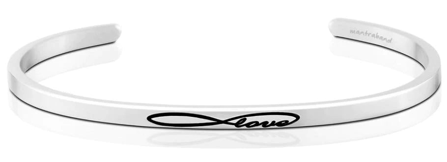 MantraBand Bracelet Silver - Infinite Love