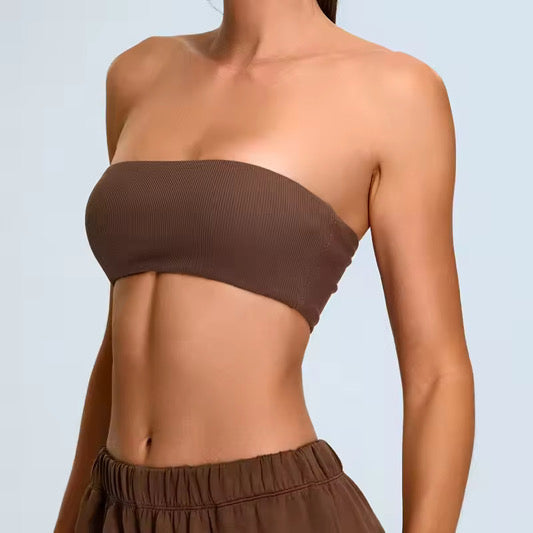 YR Sia Bandeau Bra - Brown