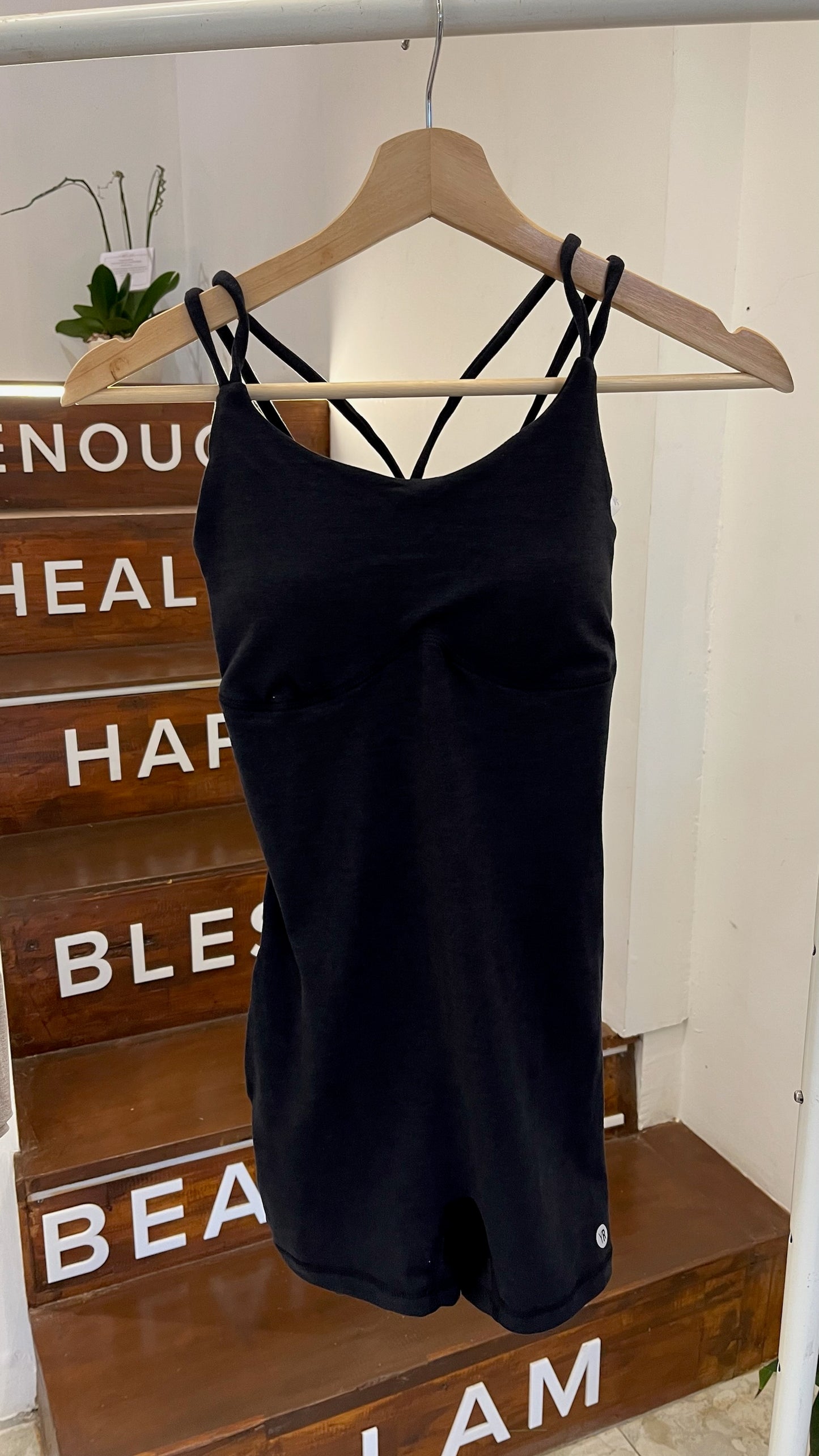 Bodysuit Alo Yoga XS Airlift Barre - Hitam