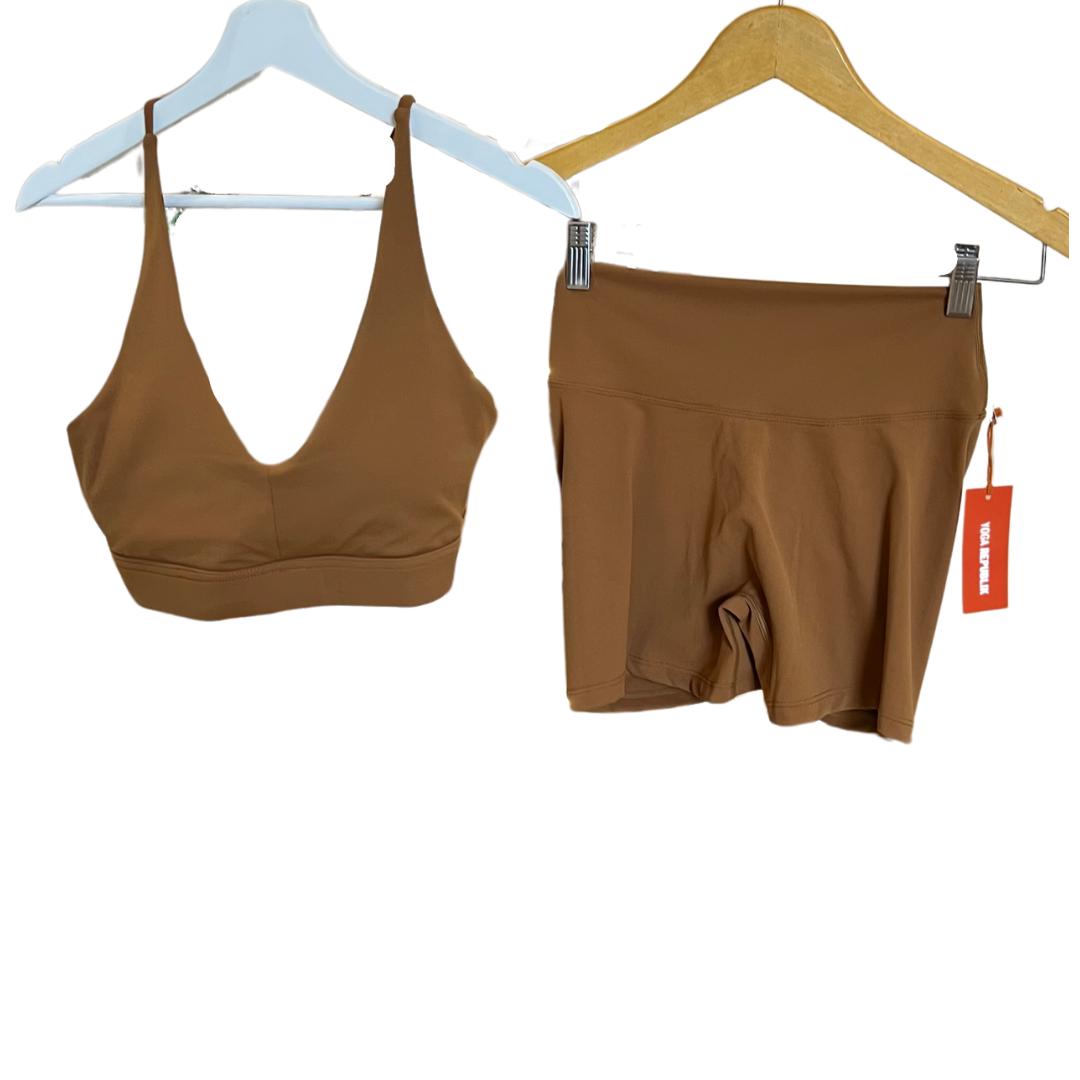 YR Regina Short Set - Brown