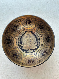 YR Singing Bowl Lakshmi Goddess Tibetan meditation bowl at Yoga Republik Bali