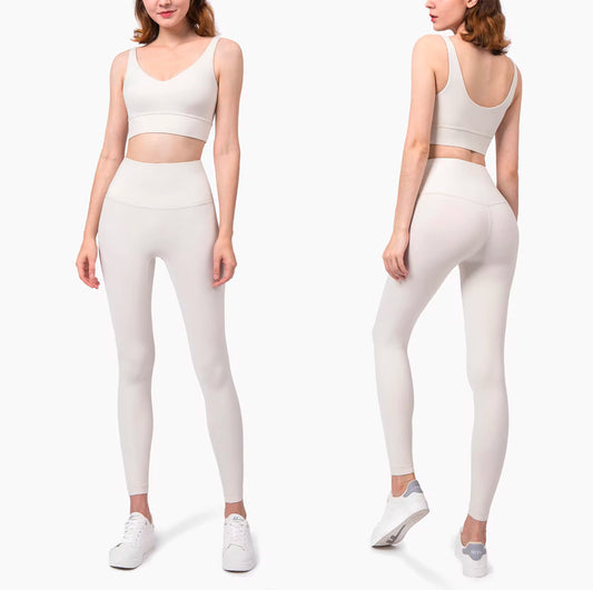 YR Aurora Bra Legging Set - Ivory White